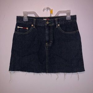 Tommy Hilfiger Tommy Jeans Blue denim skirt juniors size 5 distressed
